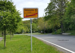 Ortsschild-Blasbach-Hohensolms