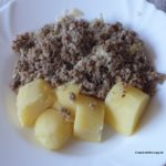 Kraut und Hackfleisch mit Kartoffeln